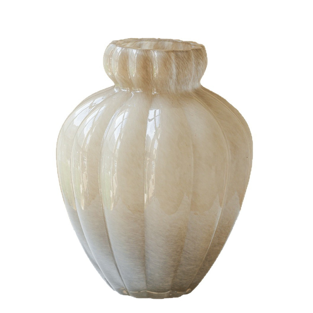 Fàshì zhōnggǔ yānhuī sè bōlí huāpíng 11 Vaso francês vintage de vidro cinza fumê